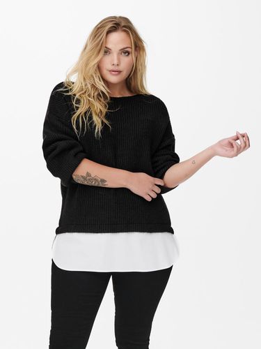 Curvy Mix Knitted Pullover - ONLY - Modalova