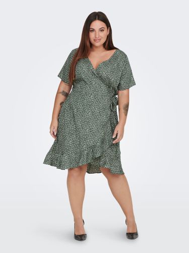 Curvy Mini Wrap Dress - ONLY - Modalova