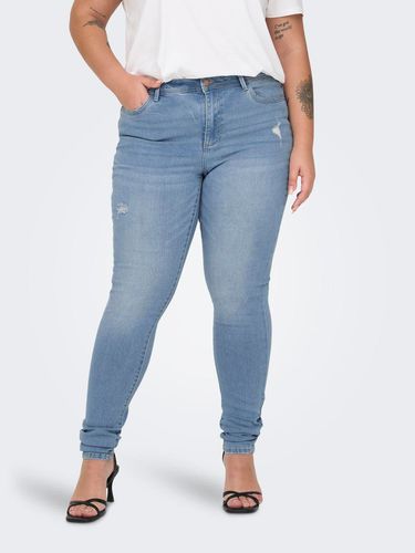 Carsally Mid Waist Skinny Destroyed Jeans - ONLY - Modalova