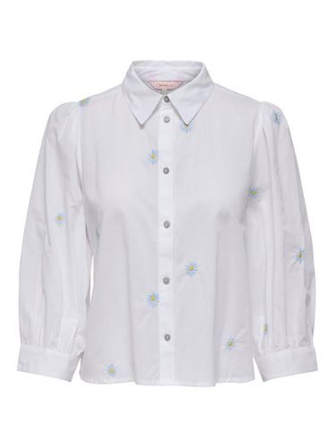 Cropped Shirt With Volume Sleeves - ONLY - Modalova