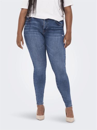 Curvy Carwiser Regular Con Detalle De Roturas Jeans Skinny Fit - ONLY - Modalova