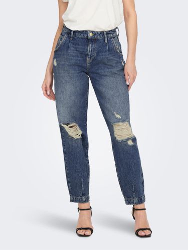 Onltracy Mid Carrot Ank Destroy Straight Fit Jeans - ONLY - Modalova