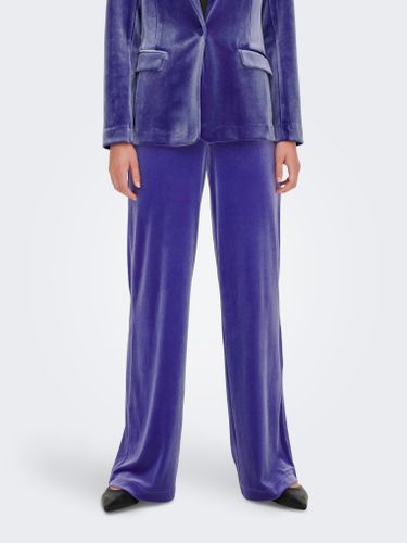 De Terciopelo, Cintura Alta Y Ancho Pantalones - ONLY - Modalova