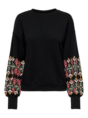 Cropped Sweatshirt With Print - ONLY - Modalova