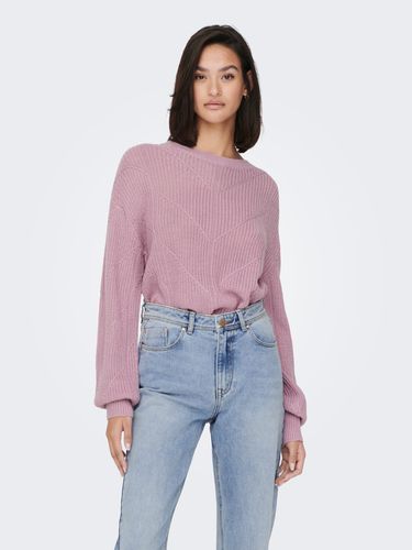 Solid Color Texture Knit - ONLY - Modalova