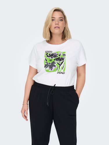 Curvy O-neck T-shirt - ONLY - Modalova