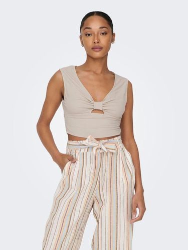 Cropped V-neck Top - ONLY - Modalova