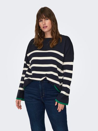 Curvy Striped Knitted Pullover - ONLY - Modalova