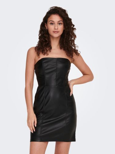 Faux Leather Tube Dress - ONLY - Modalova