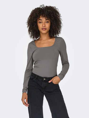 Long Sleeved Basic Top - ONLY - Modalova