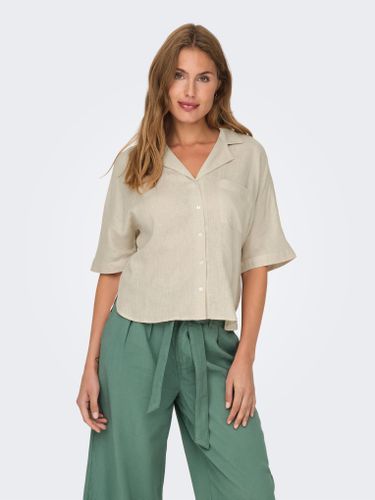 Linen Shirt With 1/2 Sleeve - ONLY - Modalova