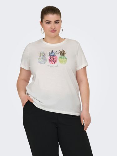 Curvy O-neck T-shirt - ONLY - Modalova
