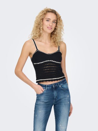 Knitted Top With Square-neck - ONLY - Modalova