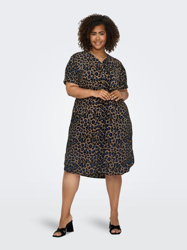 Shirt Dress With Leopard Print - ONLY - Modalova