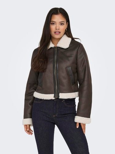 Faux Leather Jacket - ONLY - Modalova
