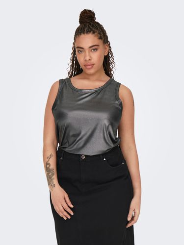 Curvy Metallic Tank Top - ONLY - Modalova