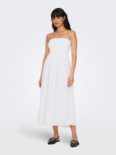 Strapless Smock Midi Dress - ONLY - Modalova