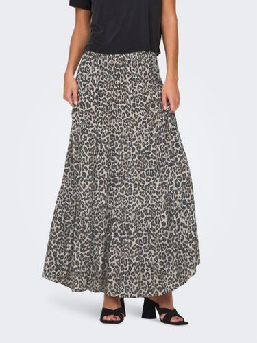 Long Skirt With Leopard Print - ONLY - Modalova