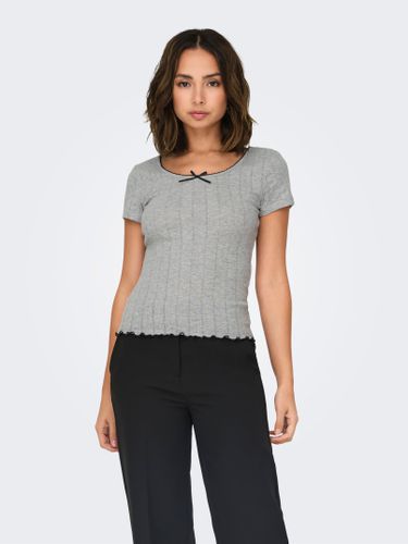 Regular Fit Round Neck Top - ONLY - Modalova