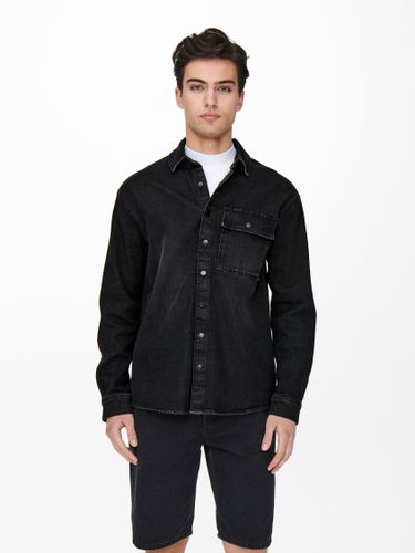 Denim Overshirt - ONLY & SONS - Modalova