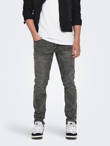 Onsweft Grey Denim Jeans - ONLY & SONS - Modalova