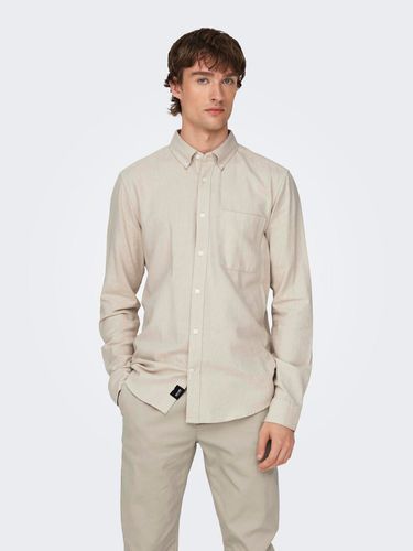 Camisas Corte Slim Cuello De Camisa - ONLY & SONS - Modalova
