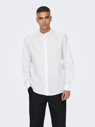Slim Fit China Collar Shirt - ONLY & SONS - Modalova