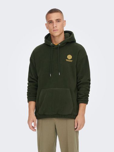 Relaxed Fit Hoodie Sweatshirt - ONLY & SONS - Modalova