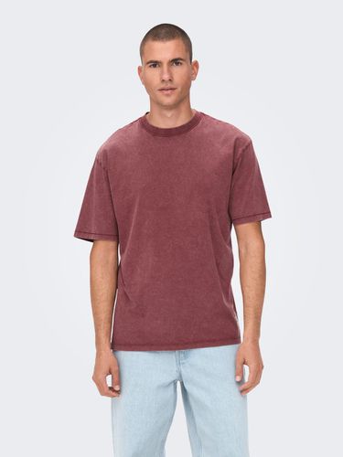 Relaxed Fit O-Neck T-Shirt - ONLY & SONS - Modalova