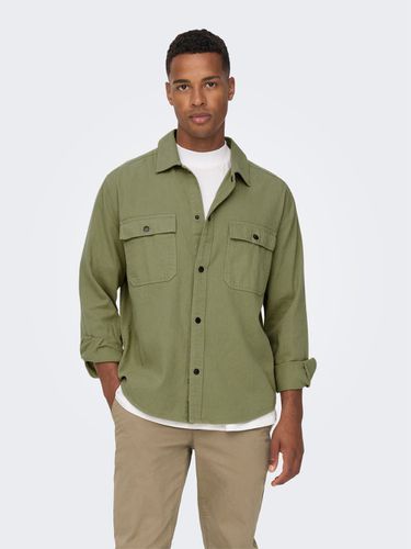 Relaxed Fit Solid color overshirt - ONLY & SONS - Modalova