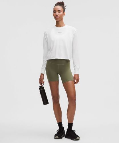 “ Trainings-Langarmshirt aus Jersey Logo fÃ¼r Frauen â€“ GrÃ¶ÃŸe 0 in - lululemon - Modalova