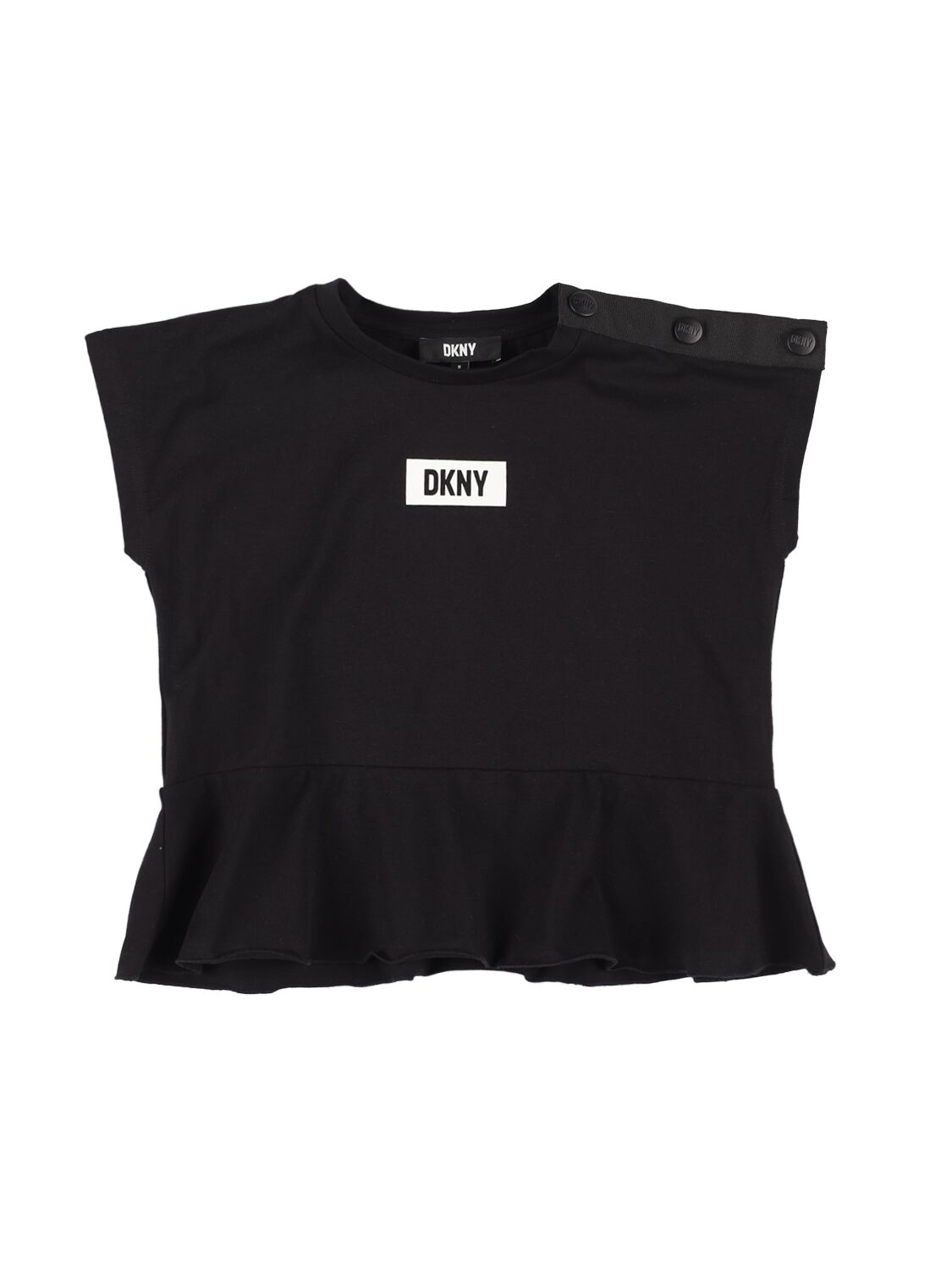 T-shirt In Cotone Organico Con Logo - DKNY - Modalova