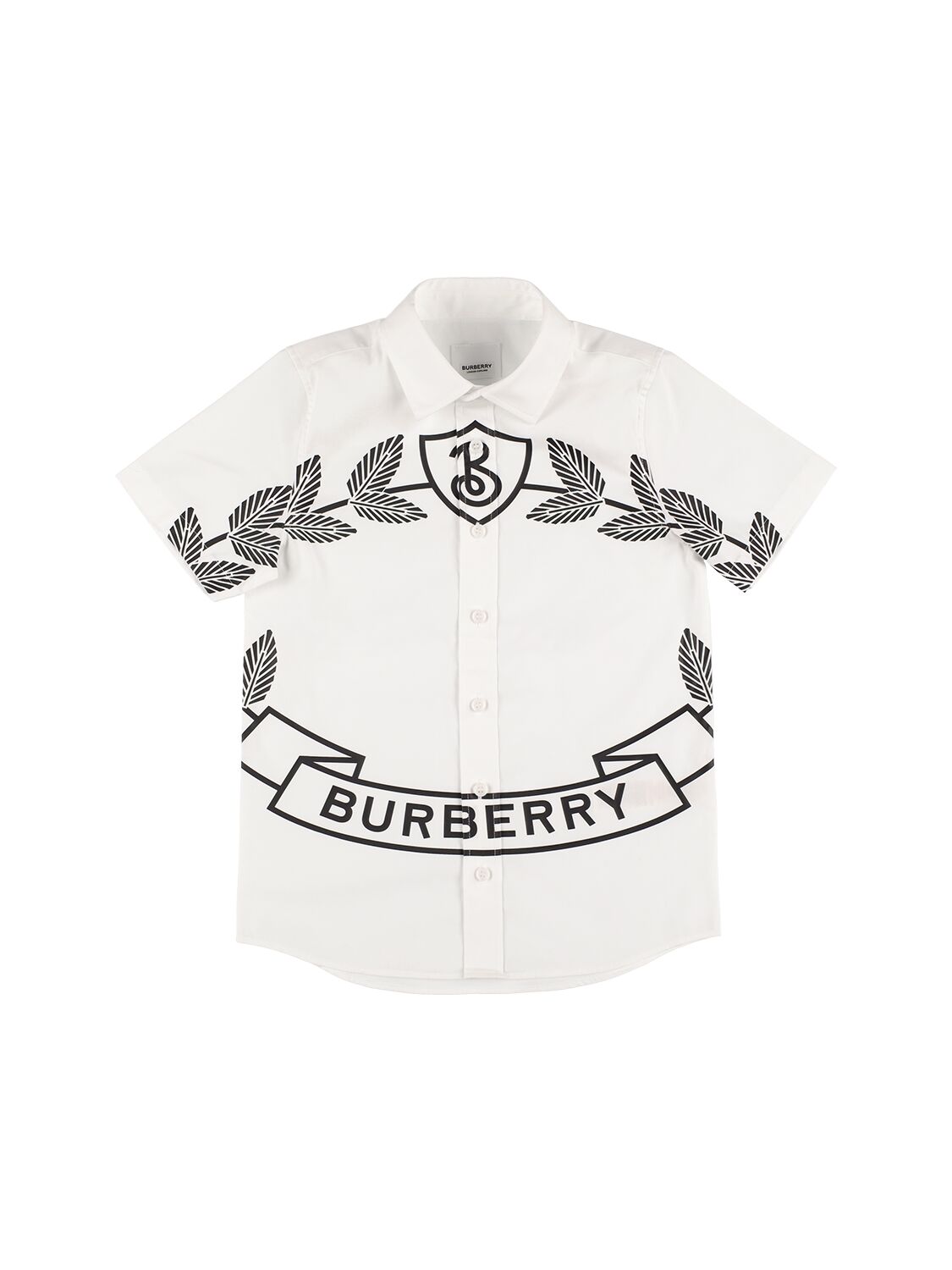 Shirt Aus Baumwollmischung Mit Logo - BURBERRY - Modalova