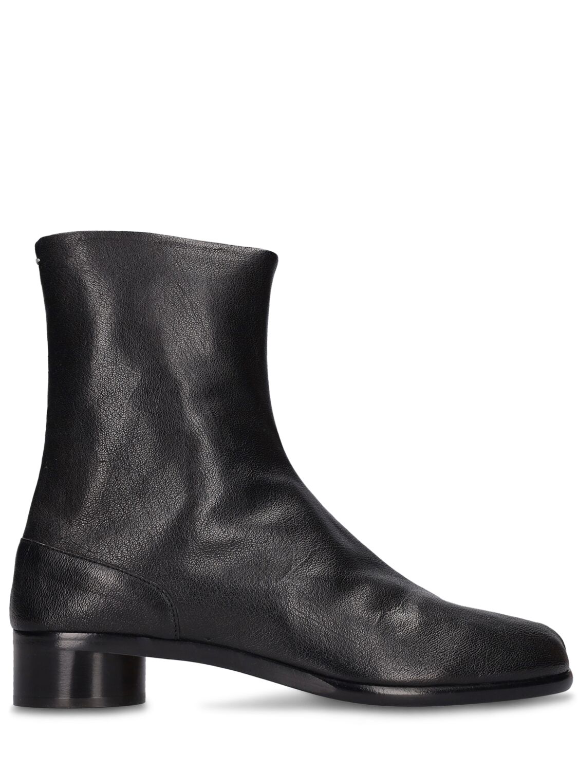 Mm Tabi Leather Ankle Boots - MAISON MARGIELA - Modalova