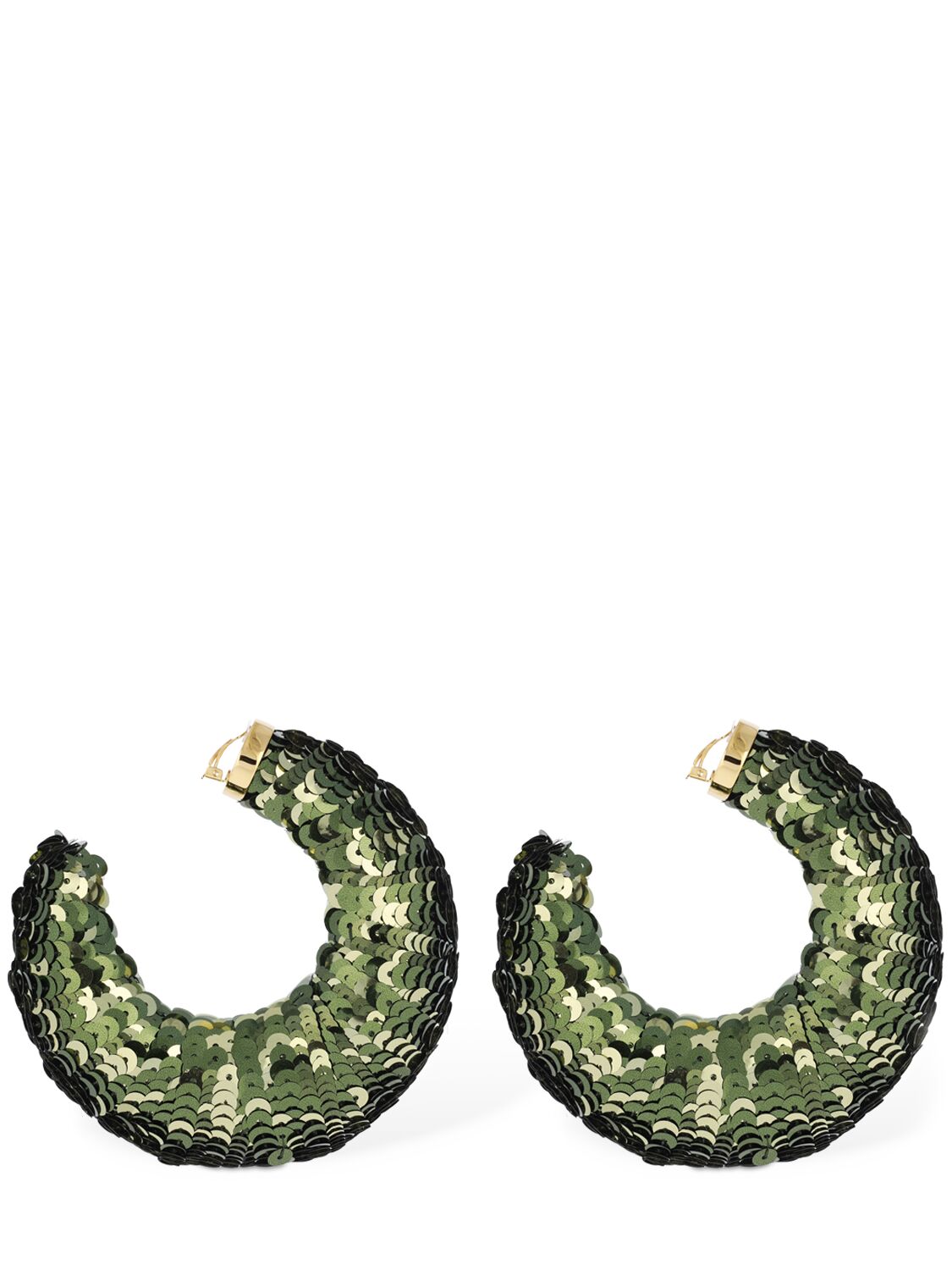 Croissant Sequined Big Hoop Earrings - TOM FORD - Modalova