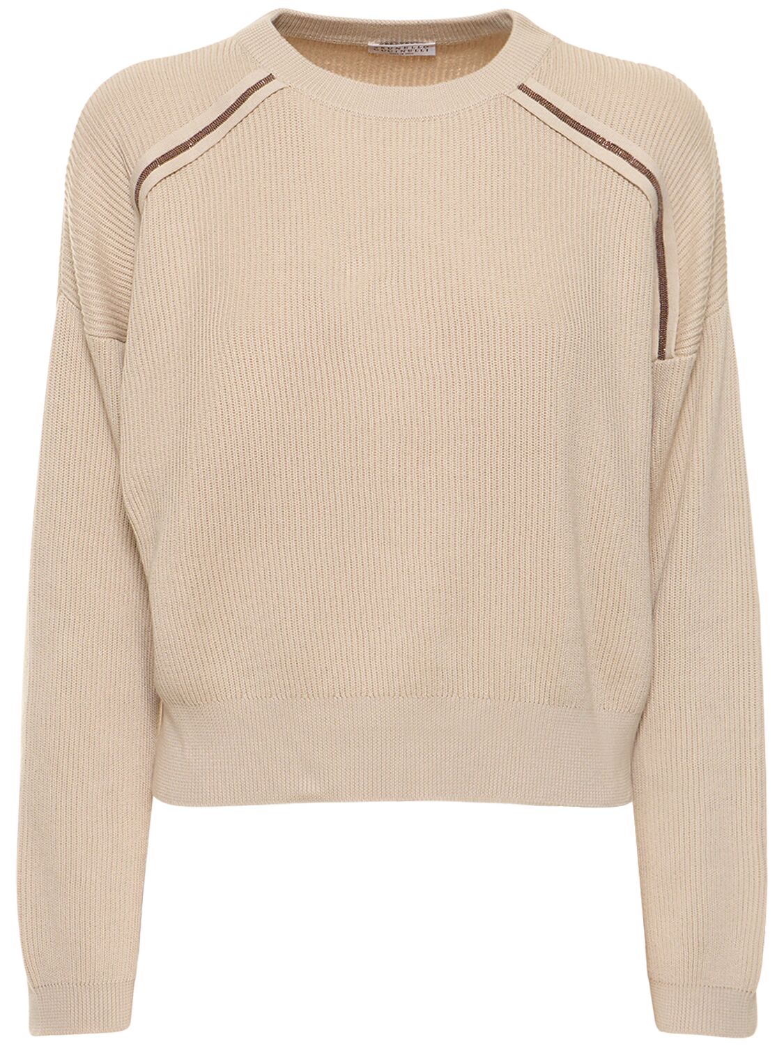 Sweater Aus Verzierter Baumwolle - BRUNELLO CUCINELLI - Modalova