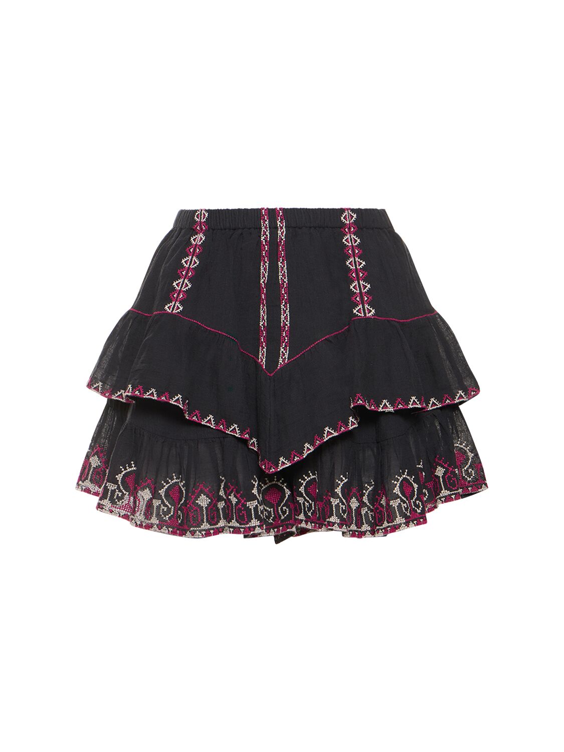 Mujer Jocadia Ruffled Cotton Mini Skirt 36 - MARANT ETOILE - Modalova
