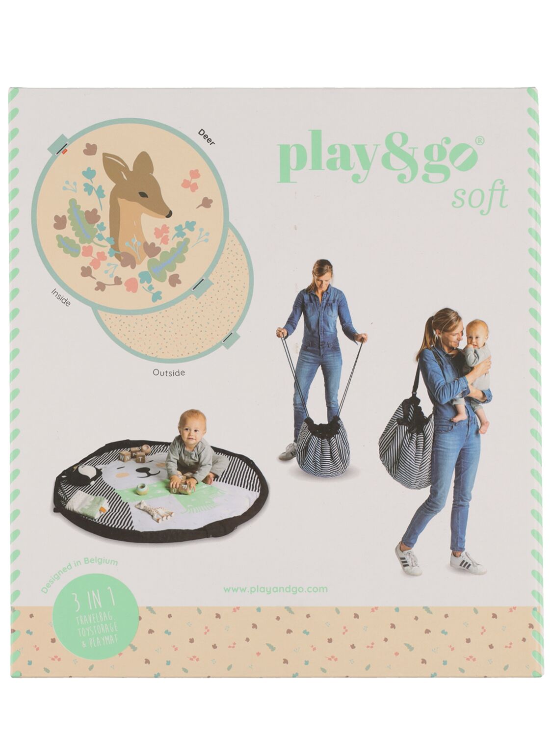 Deer Printed Baby Playmat - PLAY & GO - Modalova