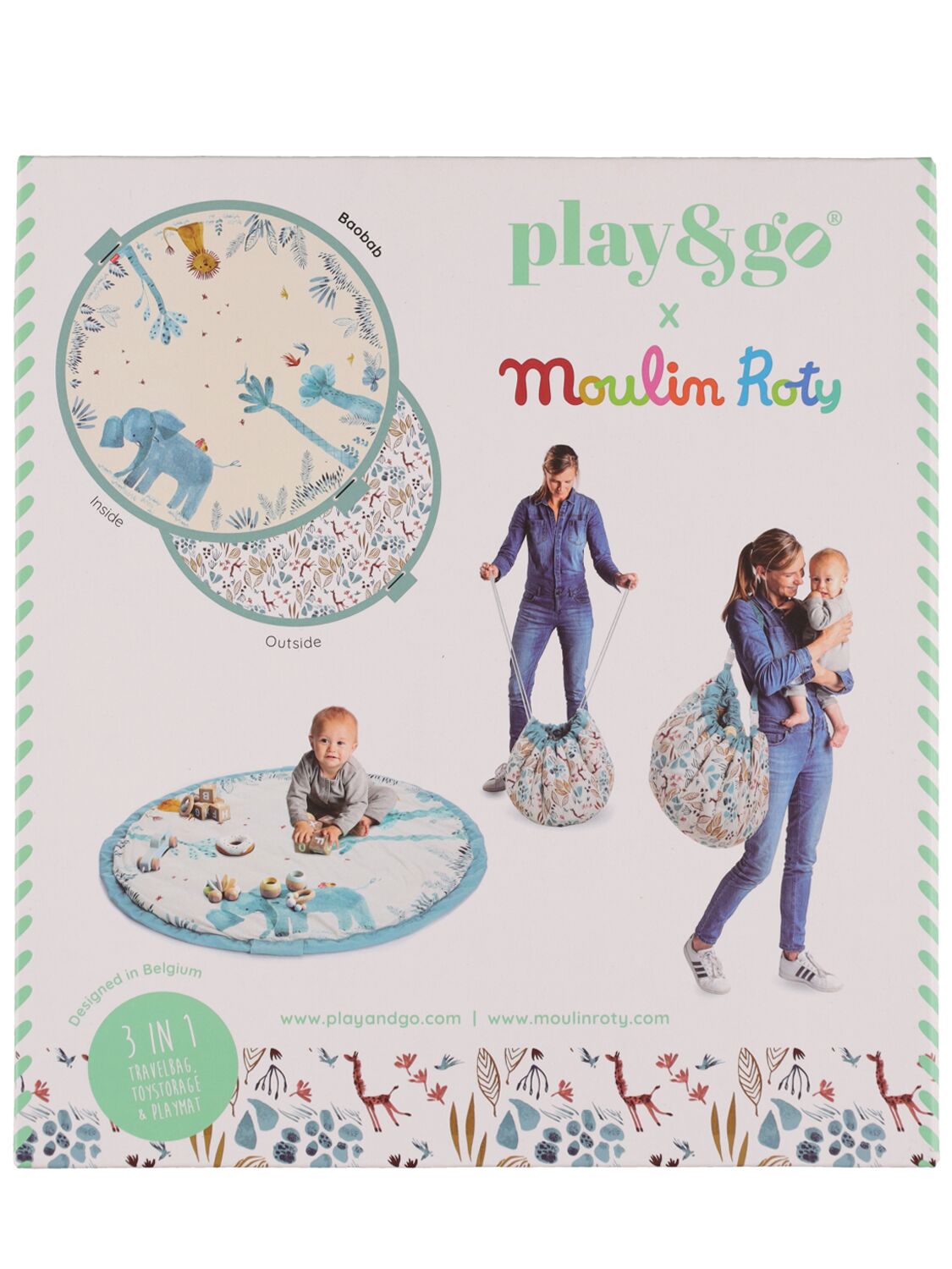 Moulin Roty Baobab Baby Playmat - PLAY & GO - Modalova