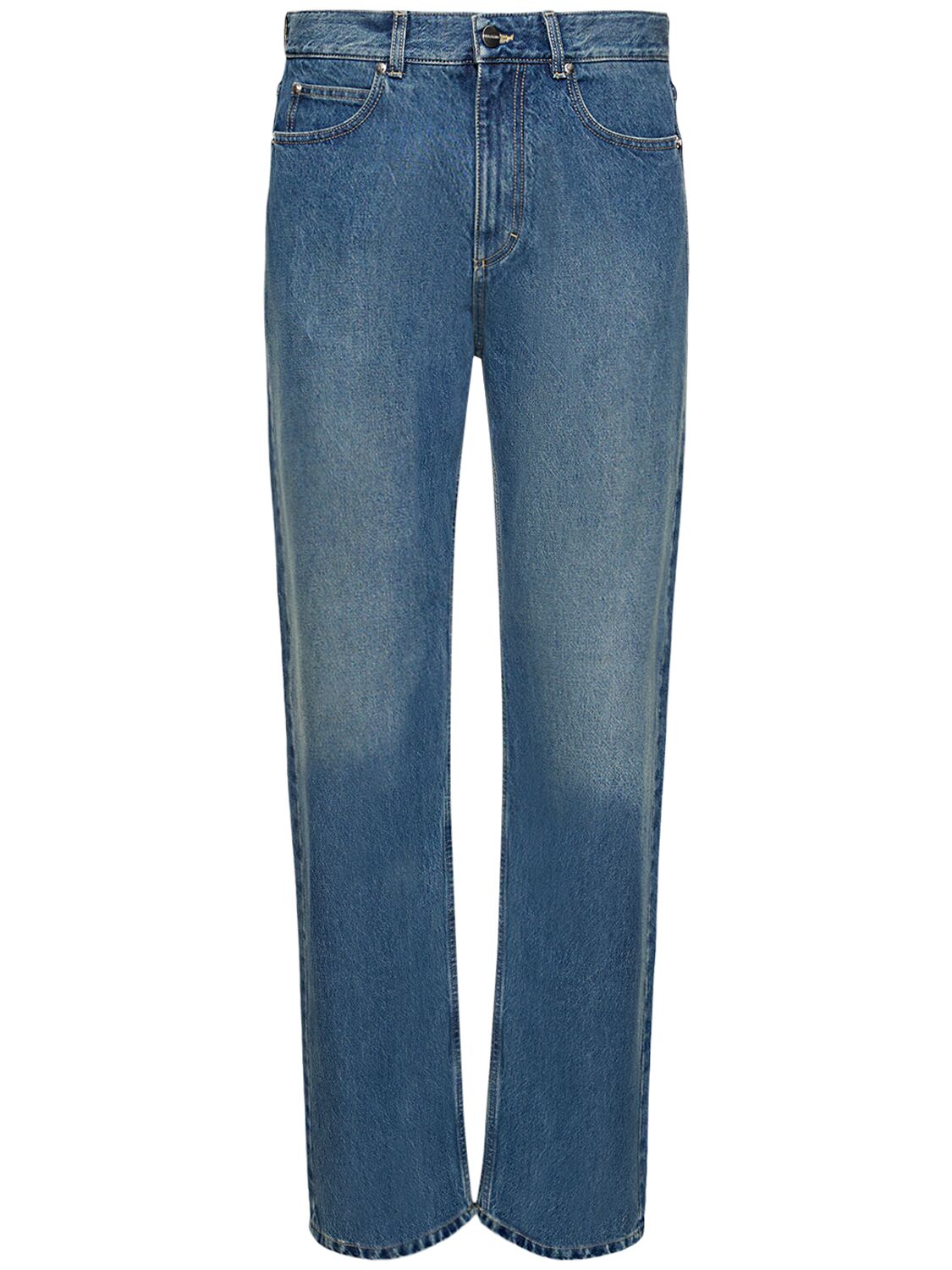 Jeans 5 Tasche In Denim Di Cotone - FERRAGAMO - Modalova