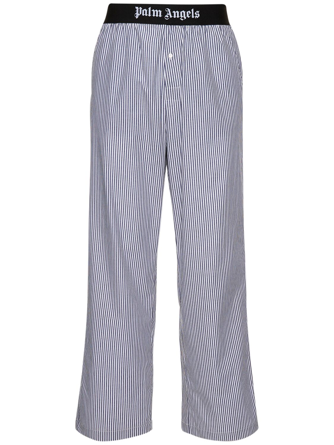 Classic Stripe Cotton Pajama Pants - PALM ANGELS - Modalova