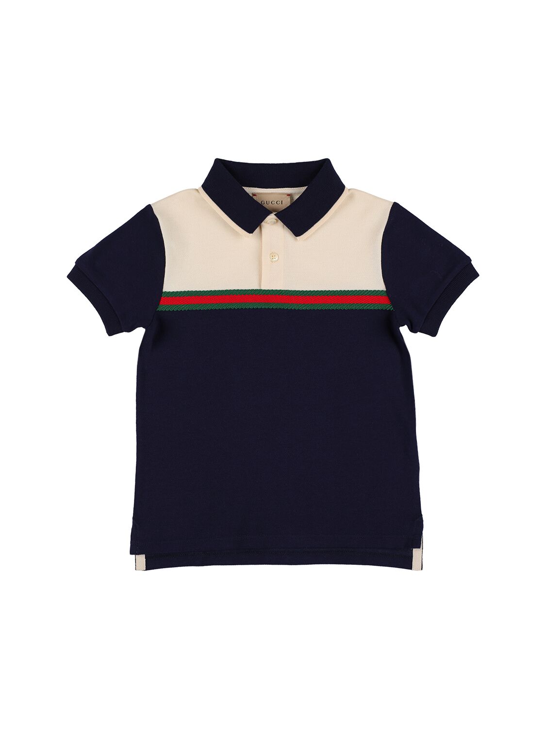 Cotton Piquet Polo Shirt - GUCCI - Modalova