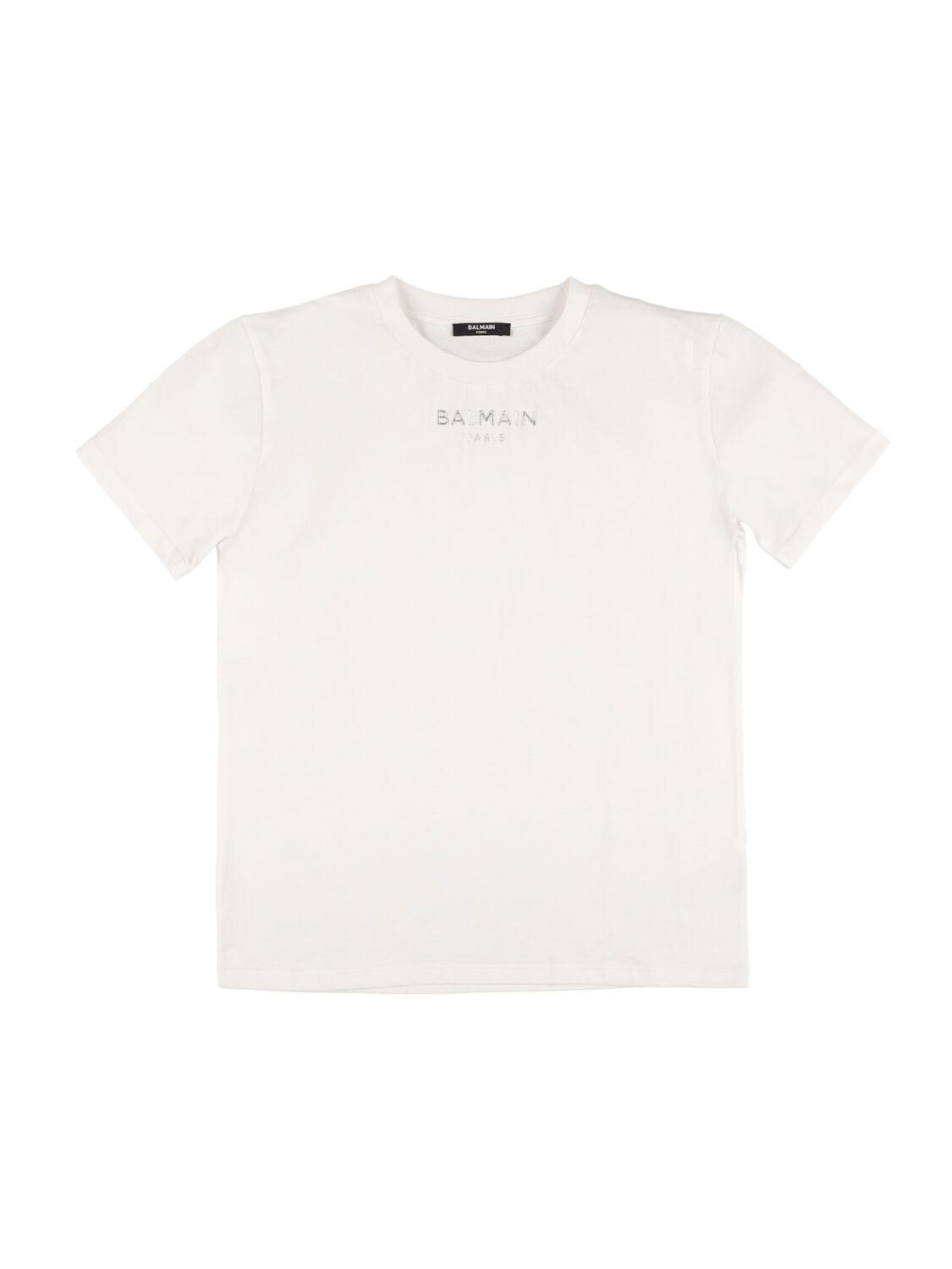 Niña Camiseta De Jersey De Algodón Orgánico Con Logo 12a - BALMAIN - Modalova