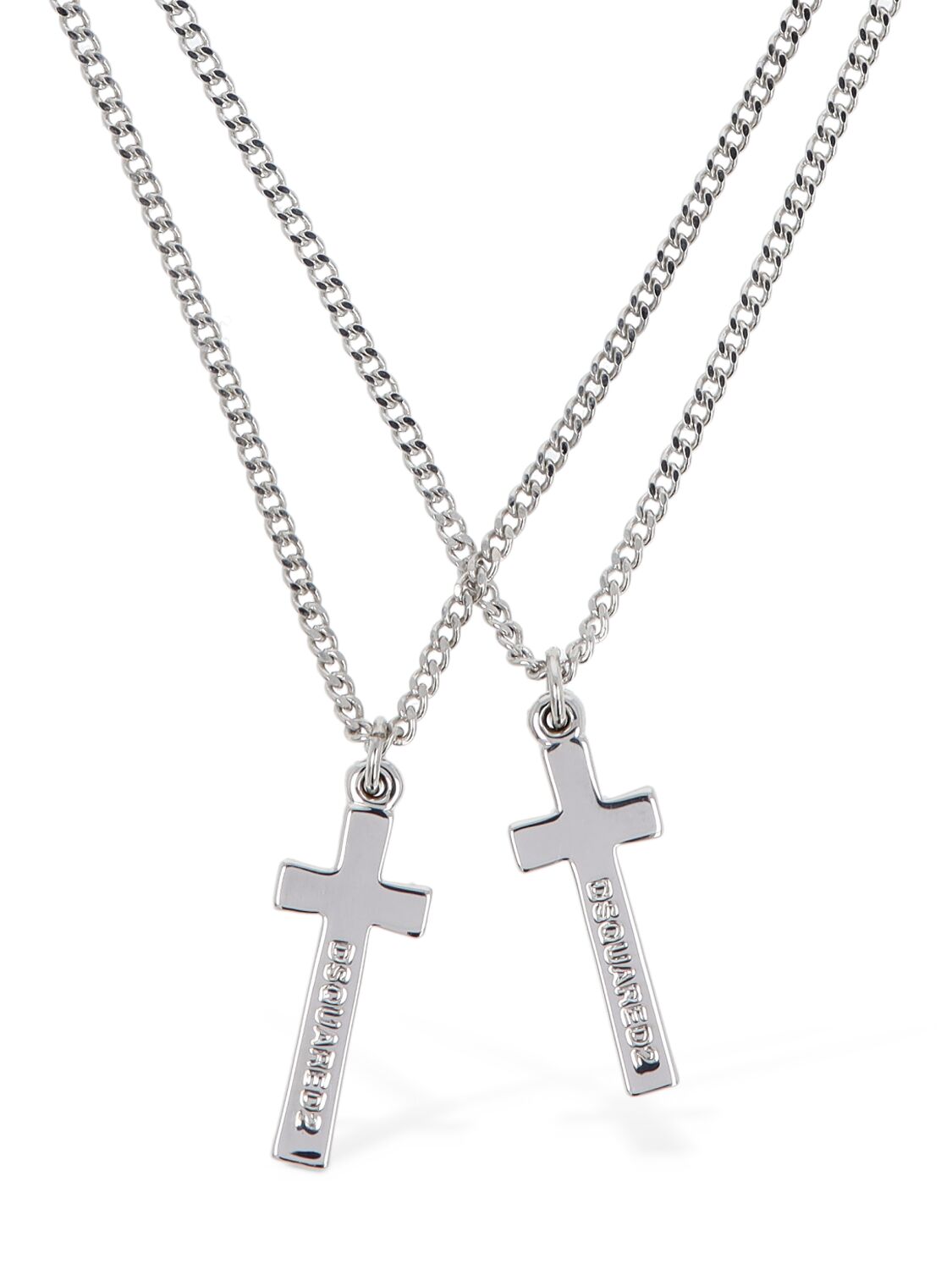 Jesus Double Chain Necklace - DSQUARED2 - Modalova