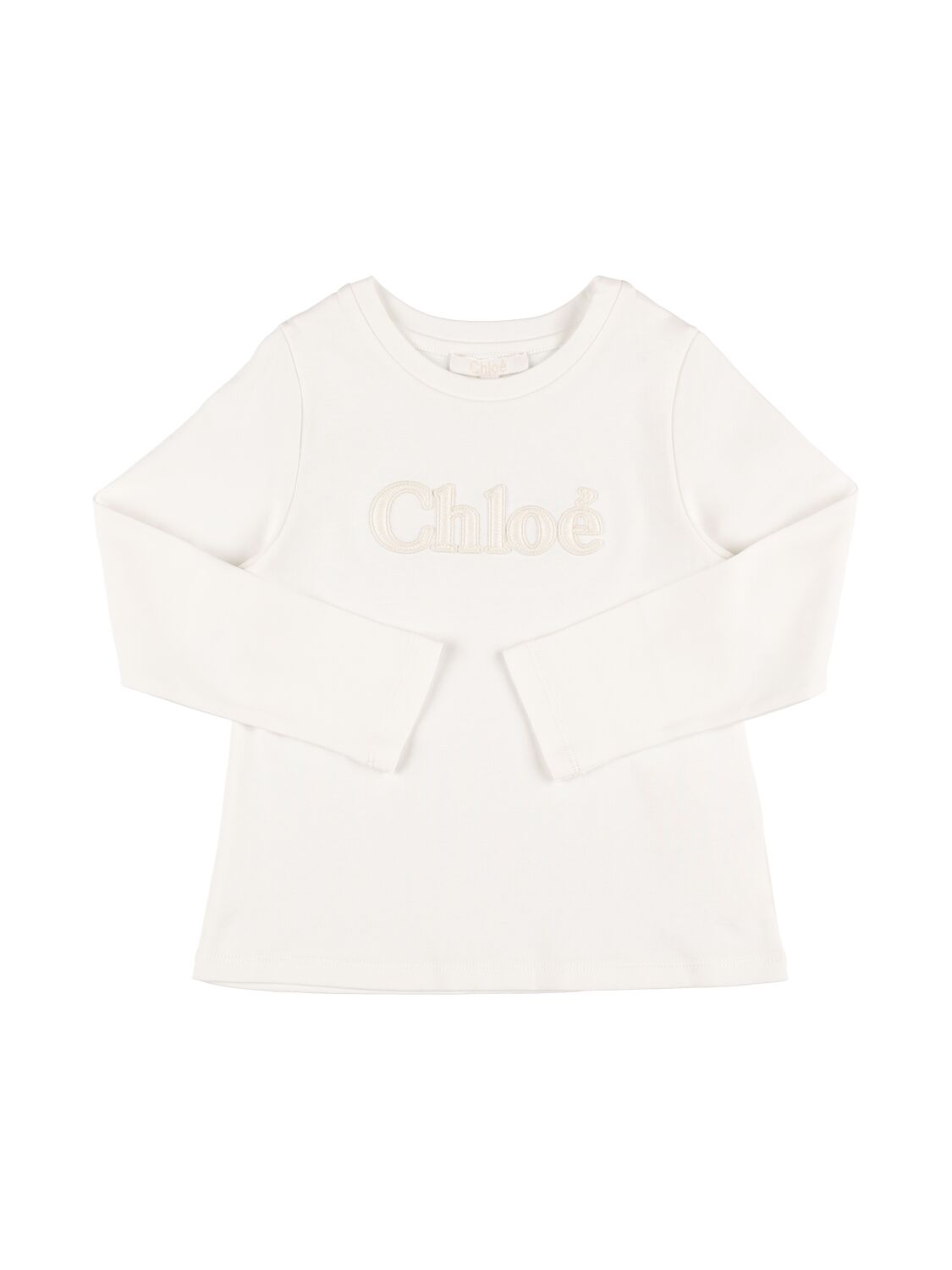 Chloé | Niña Camiseta De Jersey De Algodón Orgánico Con Logo 14a - CHLOÉ - Modalova