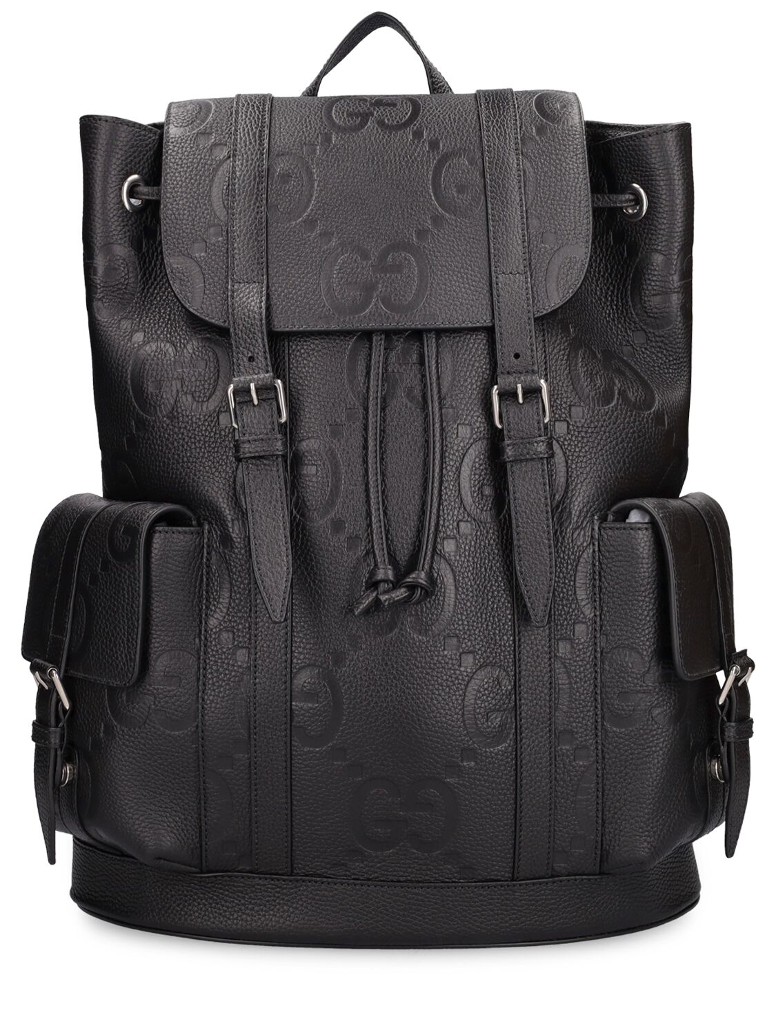 Jumbo Gg Leather Backpack - GUCCI - Modalova
