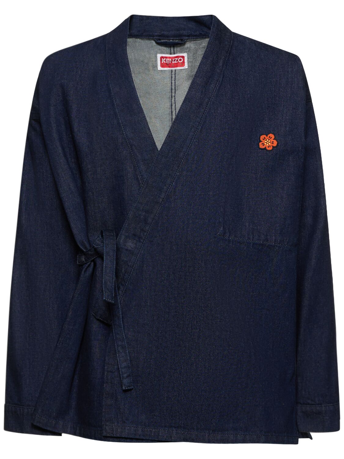 Kimono Boke In Cotone Con Logo - KENZO PARIS - Modalova