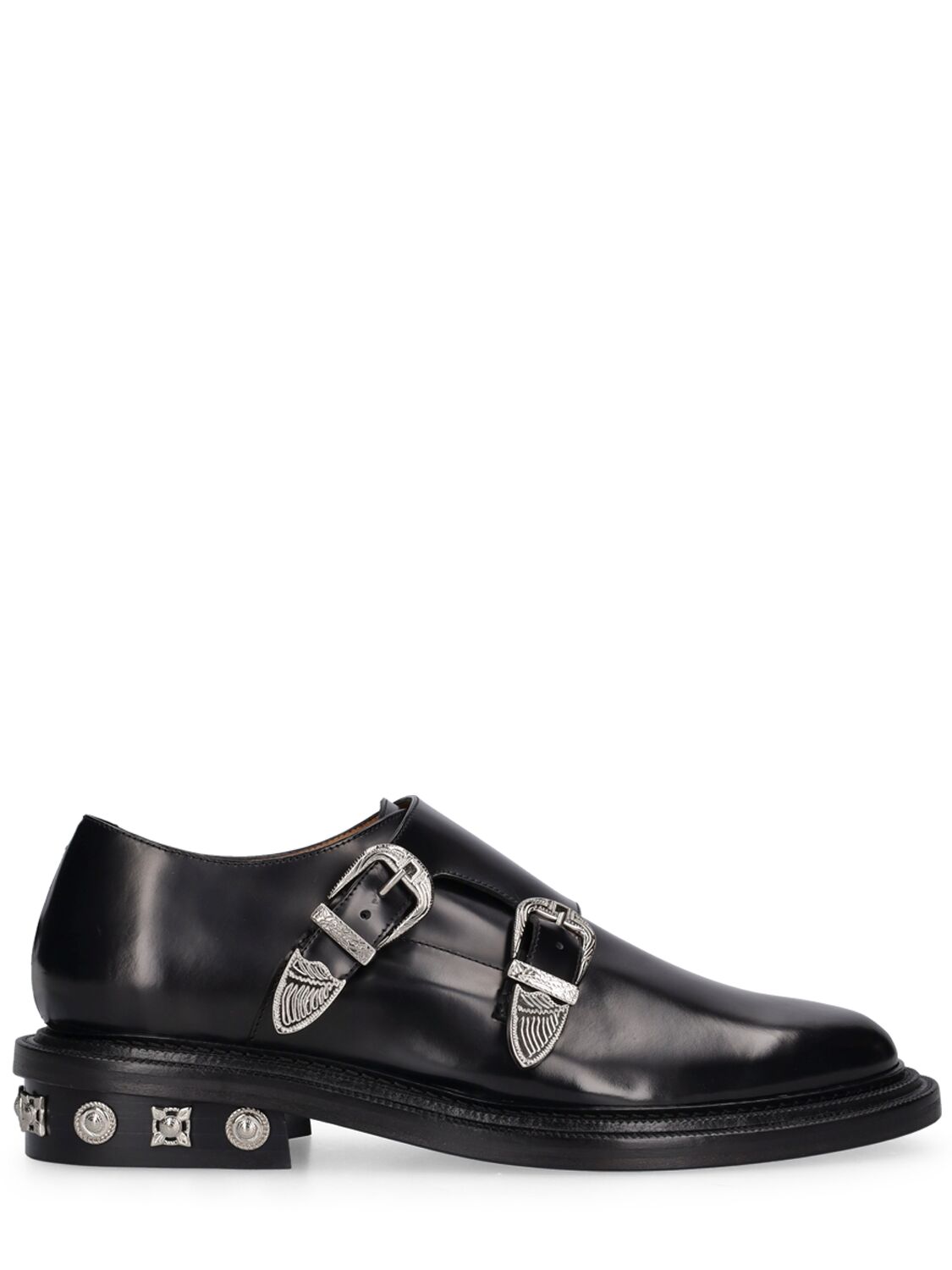 Black Polido Leather Shoes - TOGA VIRILIS - Modalova