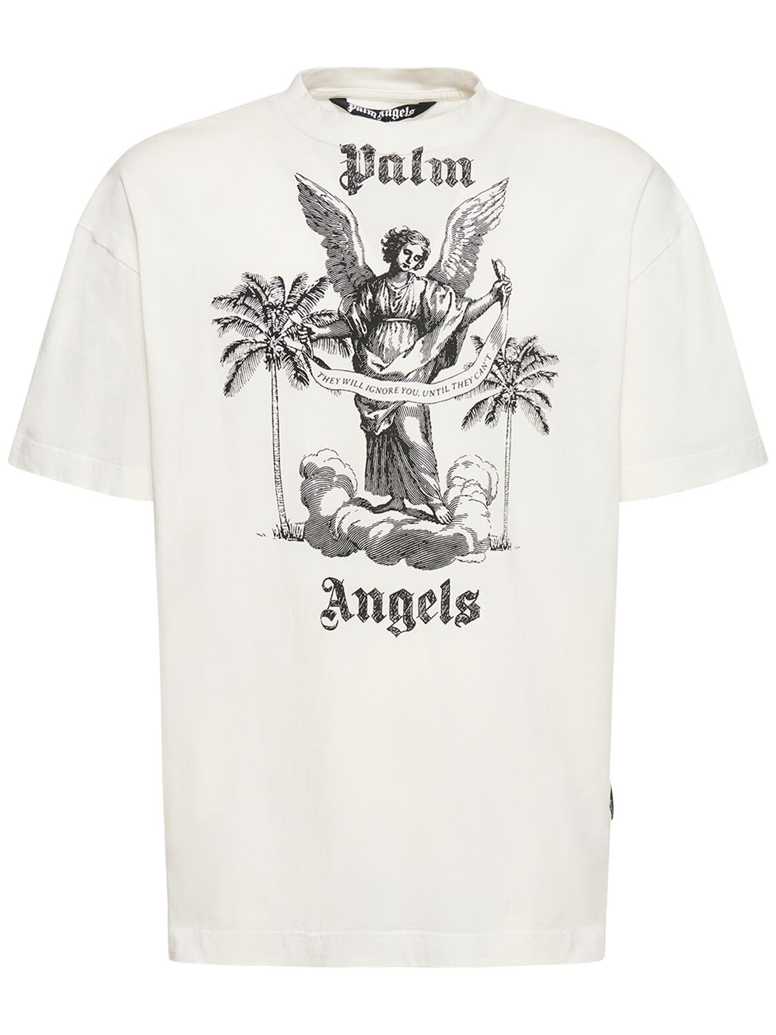 T-shirt Aus Baumwolljersey Mit Druck - PALM ANGELS - Modalova