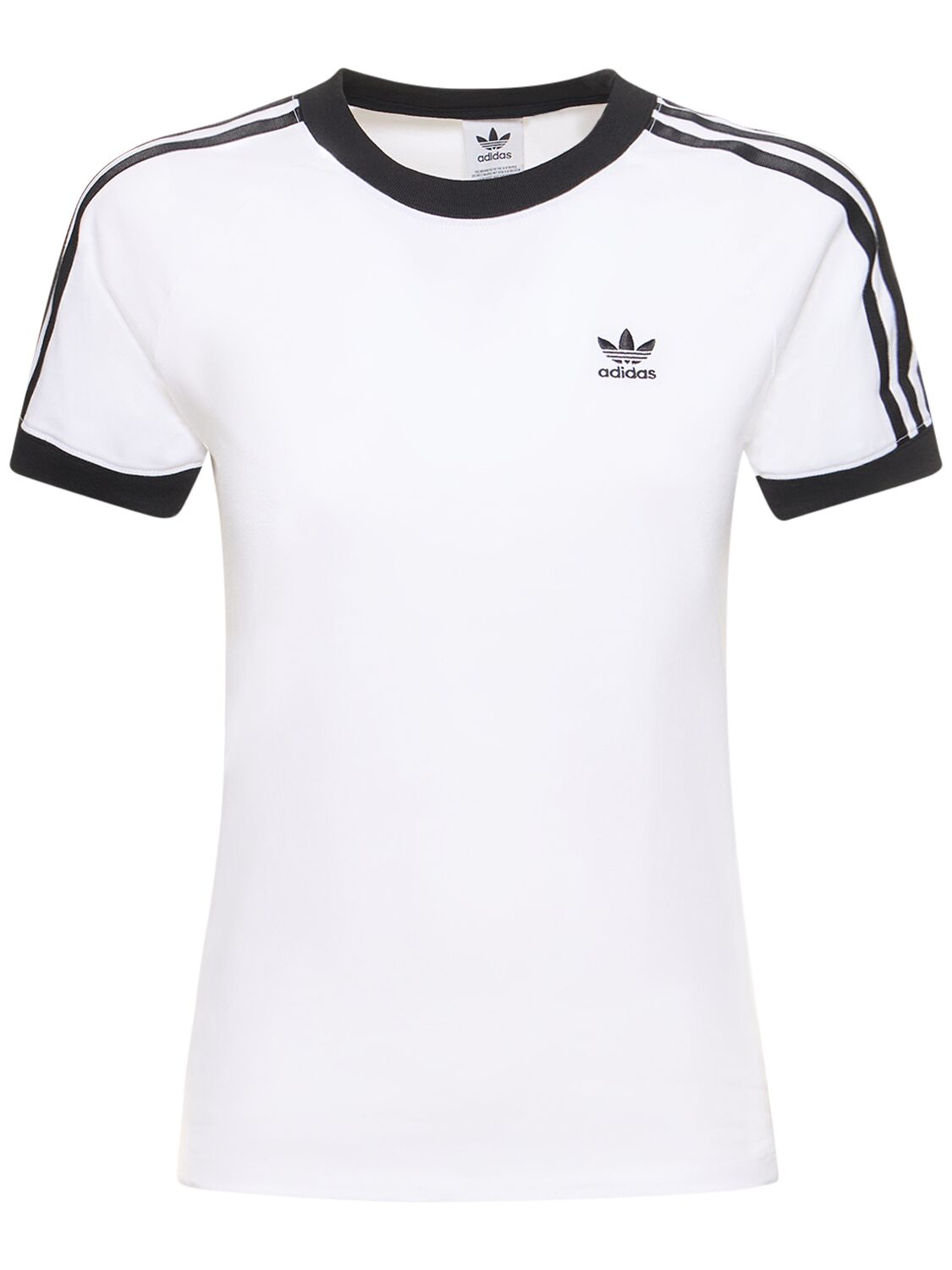 T-shirt Slim Fit 3-stripes In Cotone - ADIDAS ORIGINALS - Modalova